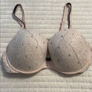 Victoria's Secret Lace Bra - pink and black up